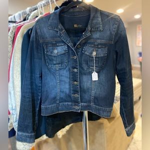Kut from the Kloth Stretchy Denim Jacket - Size L